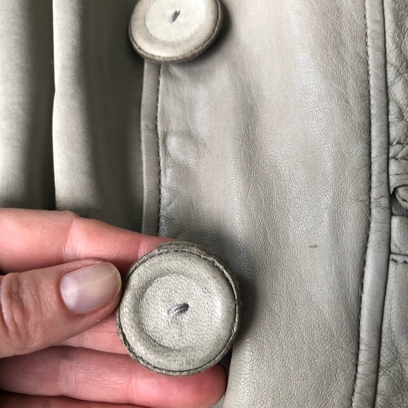 COPY - Mackage lamb leather jacket Grey-green - Picture 11 of 15